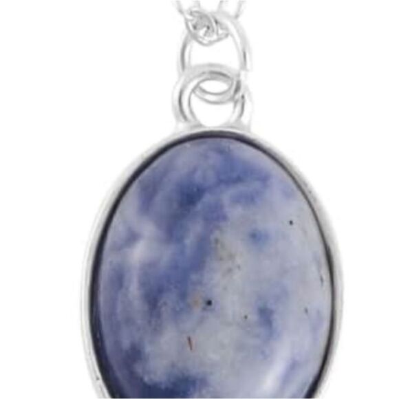 Sodalite Pendant Necklace, Bracelet, Earrings, and Ring - Picture 9 of 16